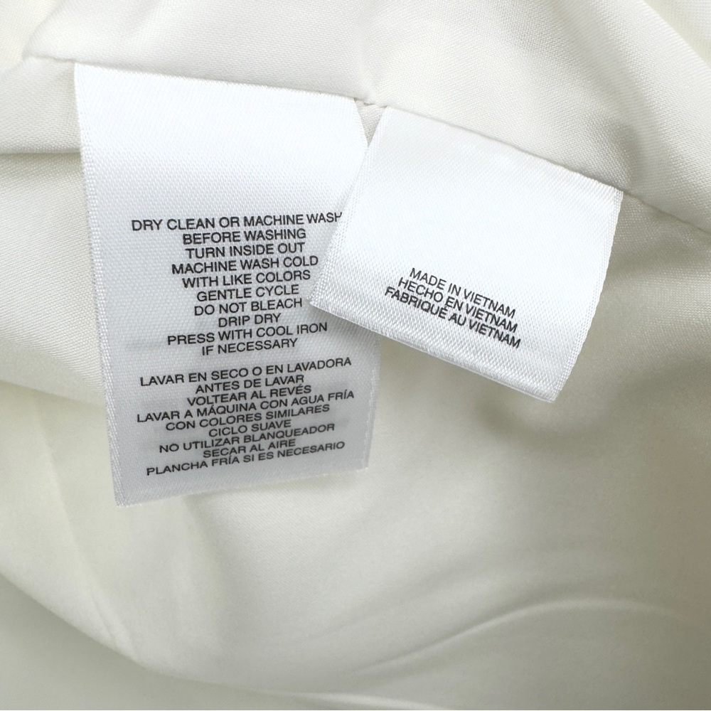 KASPER Framed Open Front Blazer Size 2X in Ivory/Pink - Picture 7 of 8